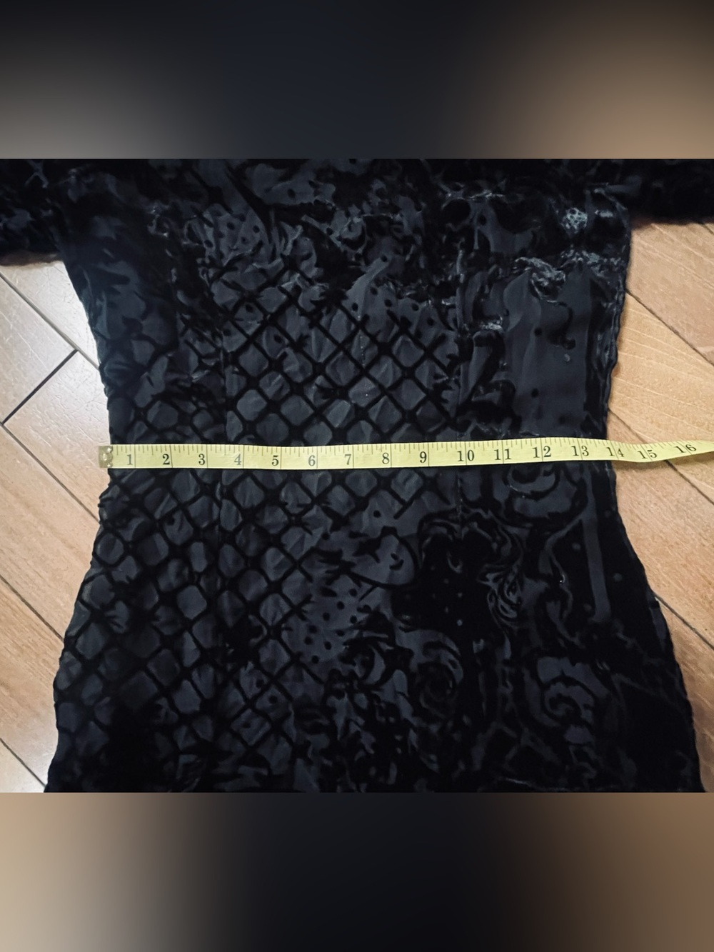 Balmain x H&M Black Velvet Burnout Silk Blend Mini Dress US 6 Designer - Picture 16 of 16